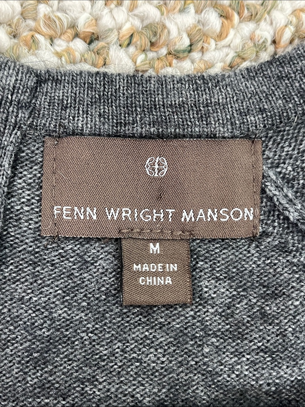 FENN WRIGHT MANSON ANGORA BLEND COLORBLOCK STRIPE SWEATER SZ MD - Picture 8 of 12